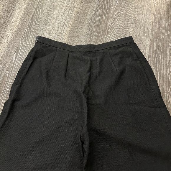 Giorgio Armani A Milano Borgonuovo 21 Black Label Pleated Cropped Trousers Grey - Picture 10 of 13